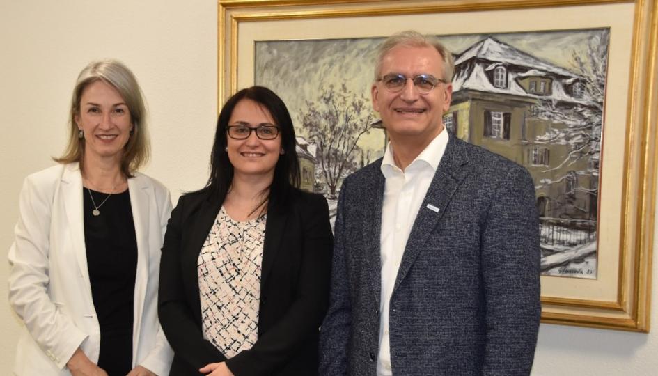 Monica Meier Beratung & Administration HFW Aarau, Carolina Capellupo Geschäftsstellenleiterin Valiant Bank AG Schöftland, Thomas Karrer Lehrgangsleiter HFW Aarau 